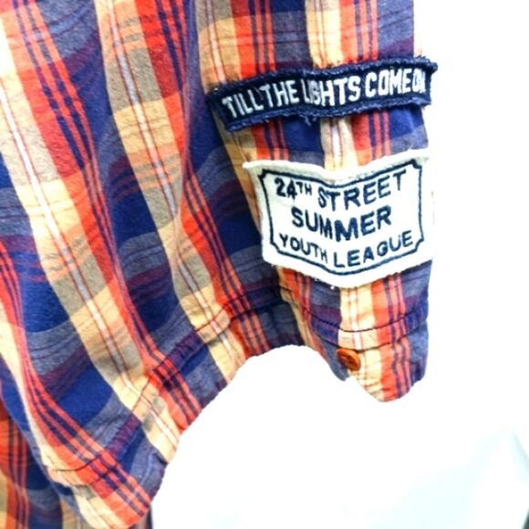 Akoo Brand Men's Short-Sleeved Button-Down Shirt Plaid Pattern XL Streetwear.... - Picture 7 of 14